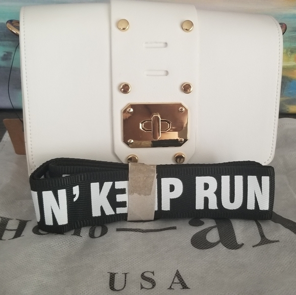 Hello 3AM White Keep Runnin' Mini Crossbody Purse - Picture 8 of 8